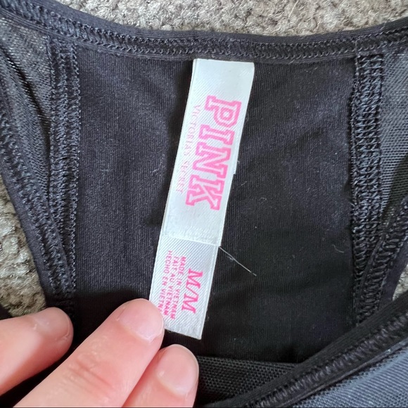 LAST CHANCE black sports bra - Picture 2 of 4